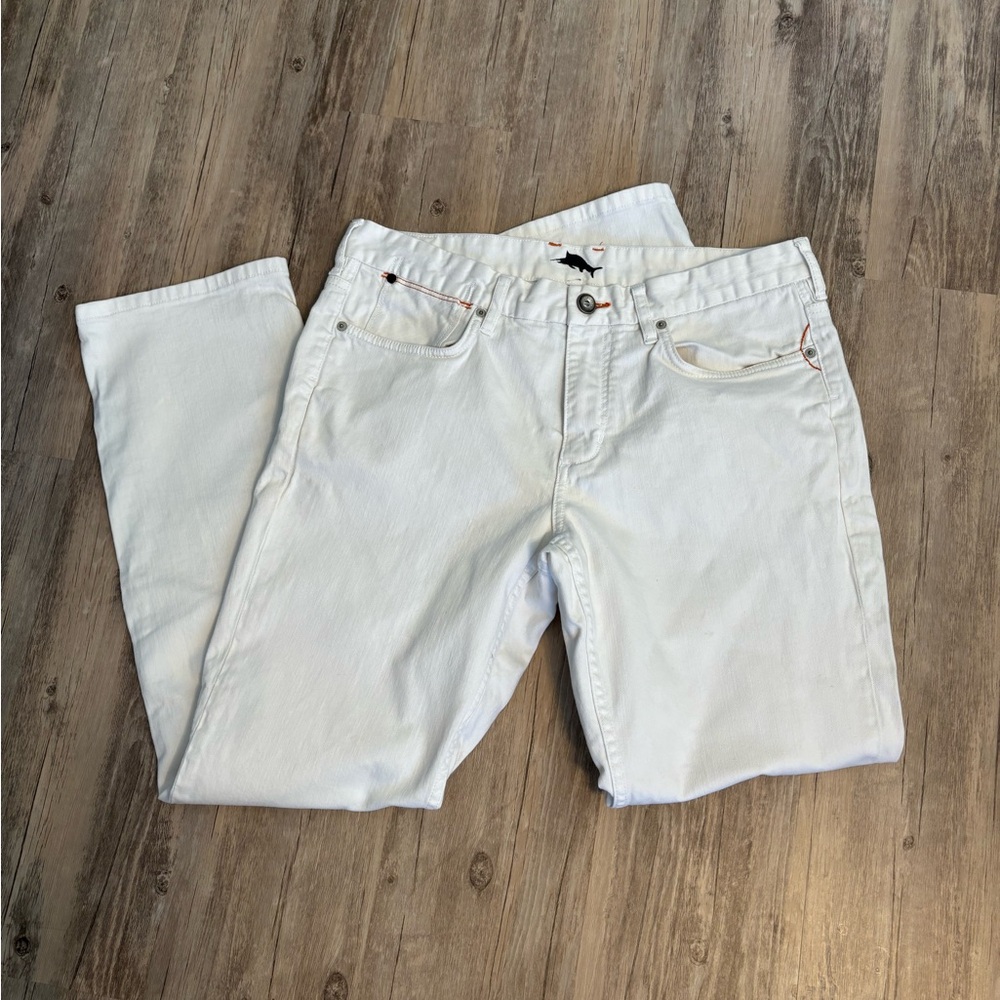 Tommy Bahama Authentic Denim Jeans 35/32 White Vintage